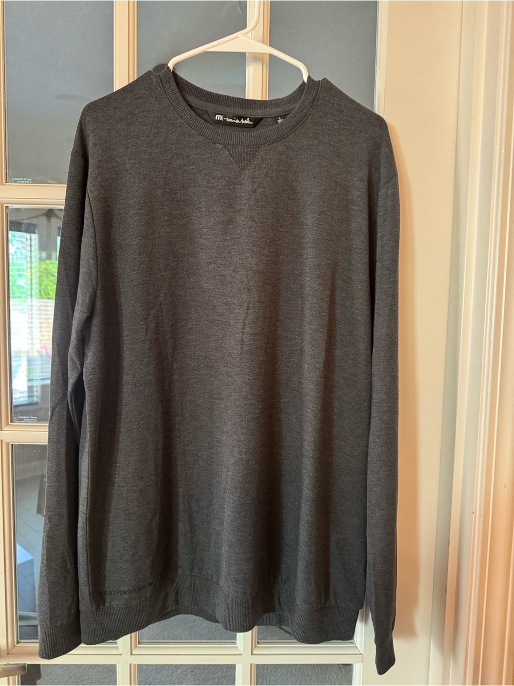 Travis Mathew Charcoal Gray Crewneck Sweater